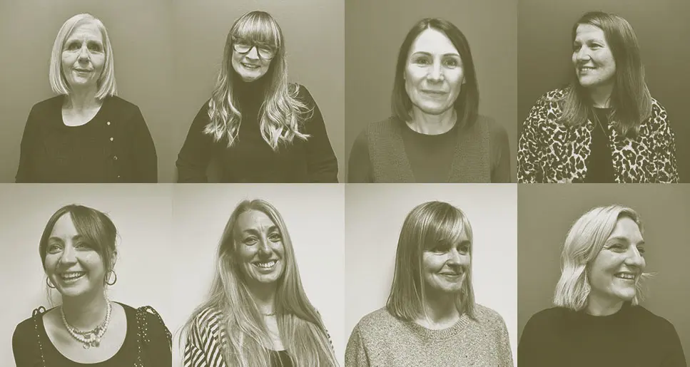 A collage of our team members