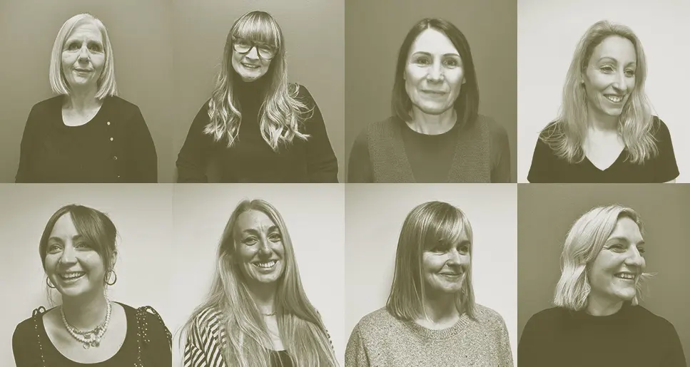 A collage of our team members