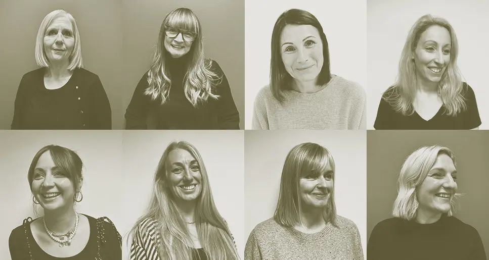 A collage of our team members
